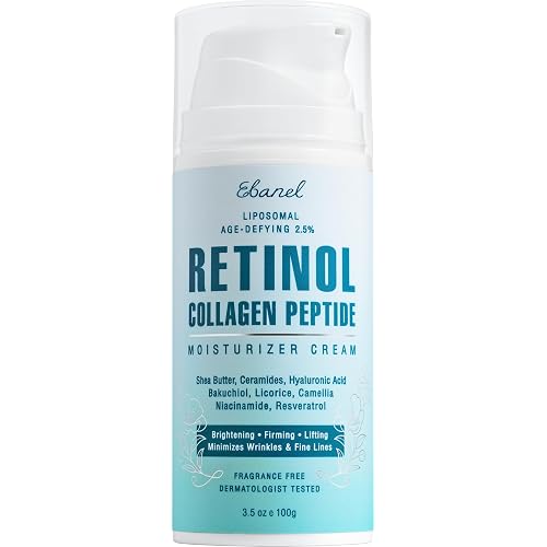 Ebanel Retinol Cream for Face 3.5Oz with Collagen Peptide & Hyaluronic Acid