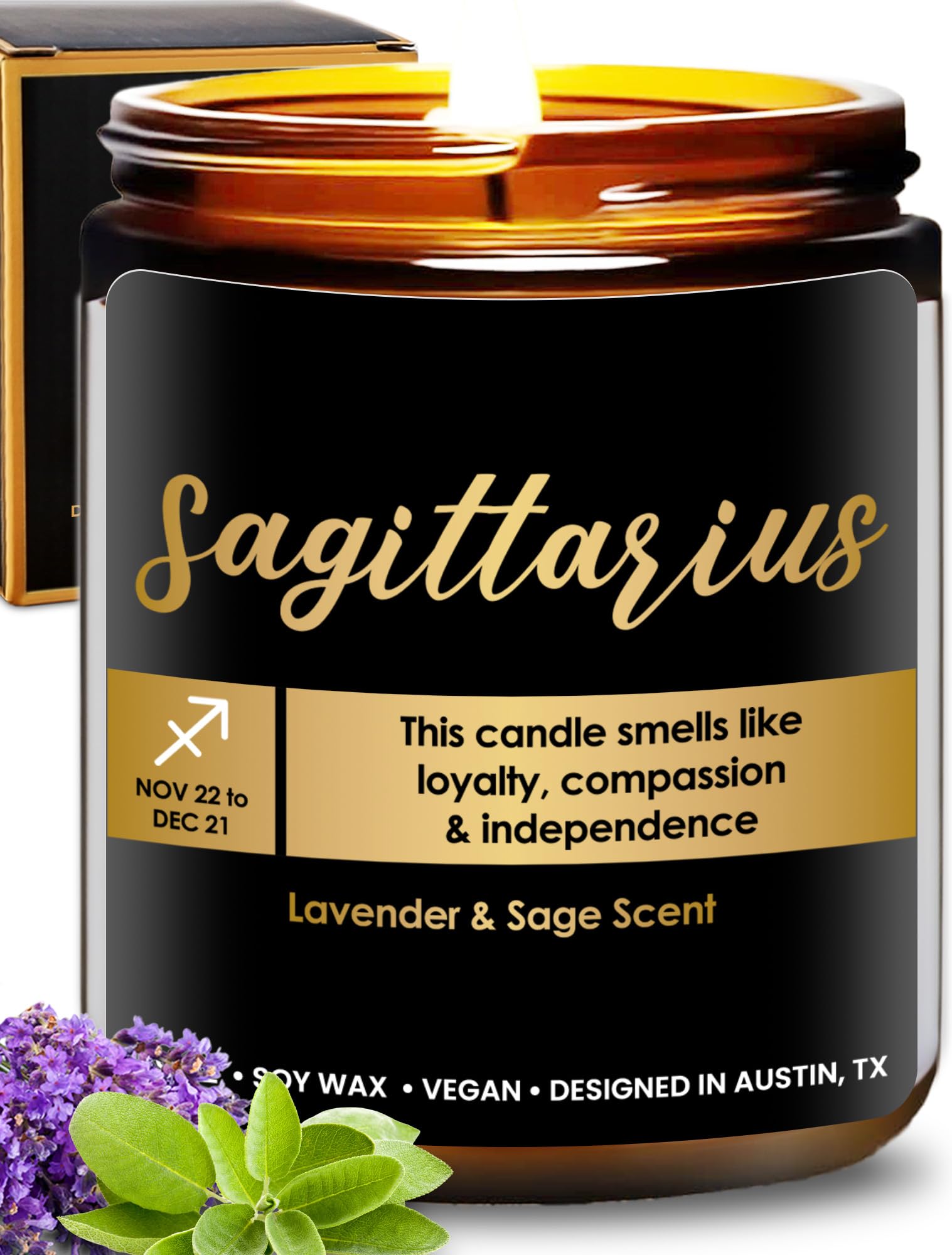 アロマグッズ Cleanse &co. Candles Sagittarius Amazon.com: Sagittarius Candle, Unique Zodiac Candles, Thoughtful