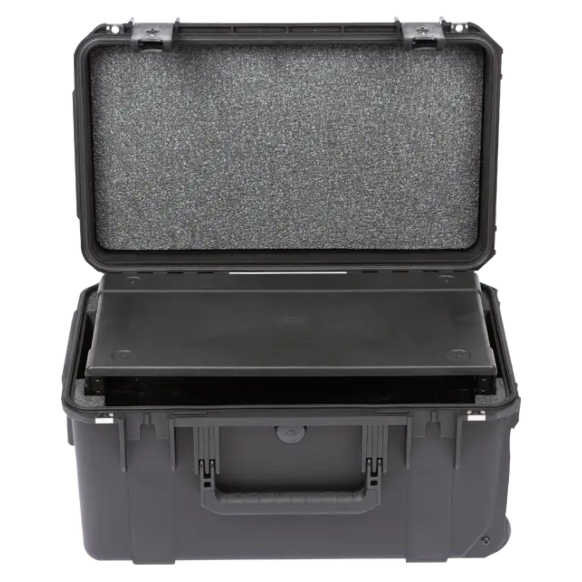 iSeries 3U Shallow Fly Rack, Waterproof Polypropylene Hard Case with Durable Latches for Travel and Storage, Ideal for Musicians, 9 Inch, Black