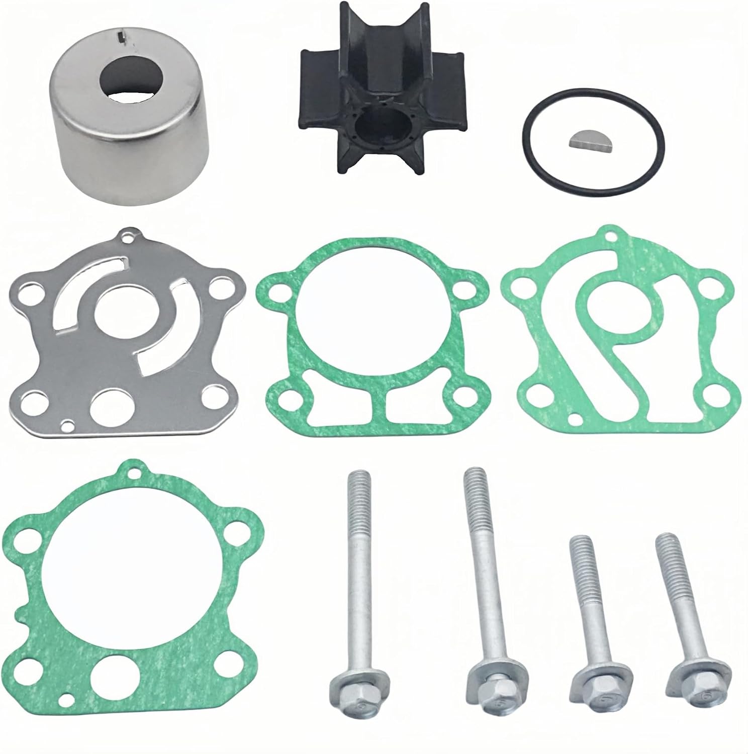 67FW0078 Water Pump Impeller Kit for Yamaha Marine 4-Stroke F75 F80 F90 F100 Outboard Engines 67F-W0078-01 67F-W0078-00 Sierra 18-3451