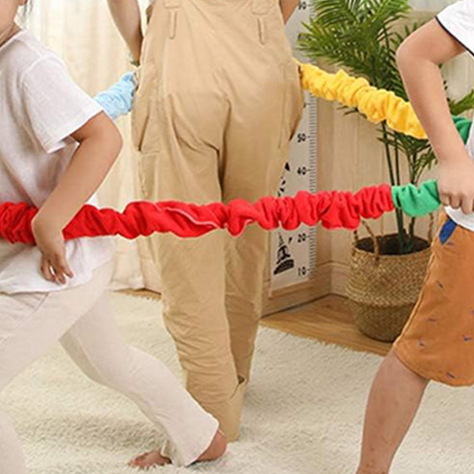 Fasce elastiche per esercizi in pile resistenti agli strappi, portatili, per attività di gruppo, integrazioni, movimento dinamico, grandi elastiche
