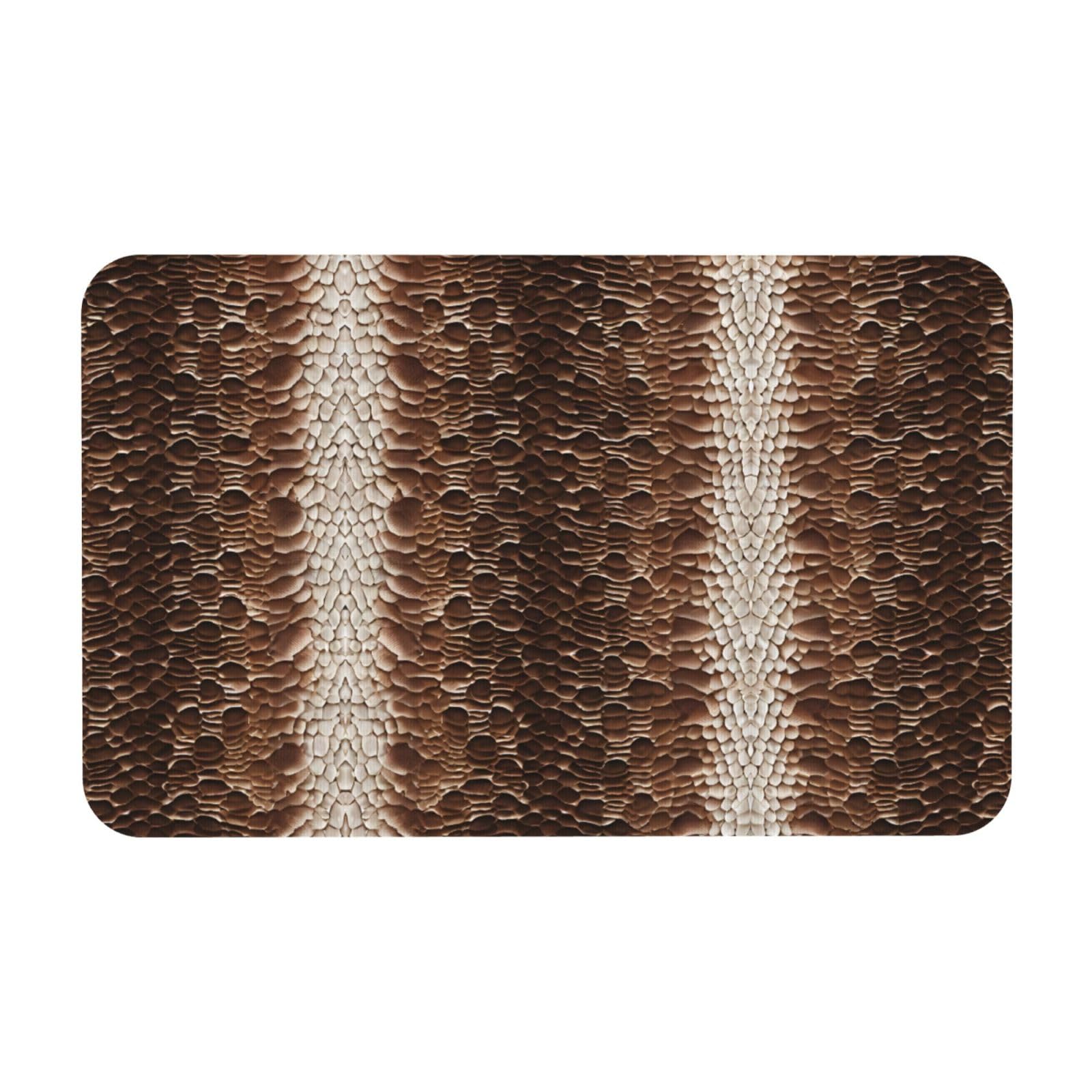 Tapis de bain super absorbant séchage rapide 50x80cm motif serpent