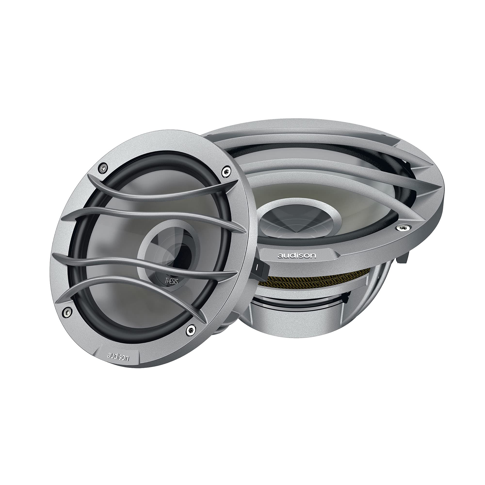 Audison THESIS TH 6.5 II Sax - Coppia di woofer per auto HI-END con griglie incluse da 165 mm 300W Peak Power