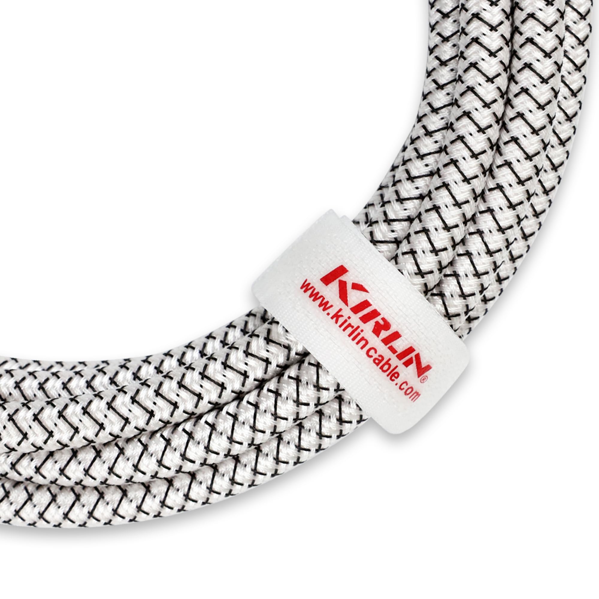 Kirlin, CABLE Instrumentenkabel, 1/4 Zoll Mono-Stecker, weiß, 6,3 m (IWB-202WGL-20/WT)