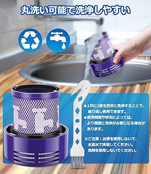 Amazon.co.jp: ダイソン 掃除機 V10 SV12 シリーズ用 フィルター
