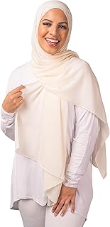 Luxury Ribbed Chiffon Hijab Women Head Scarf Long Scarf and Shawl (Lemon)