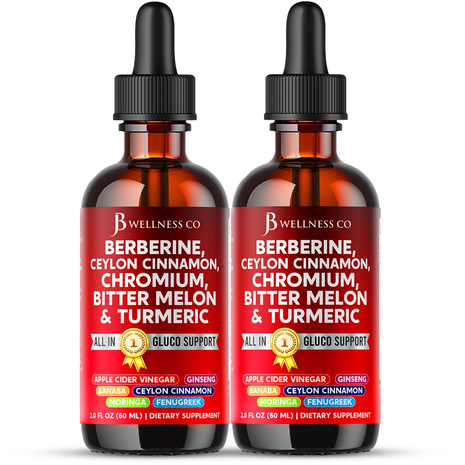 Berberine with Ceylon Cinnamon Drops JB Wellness Co
