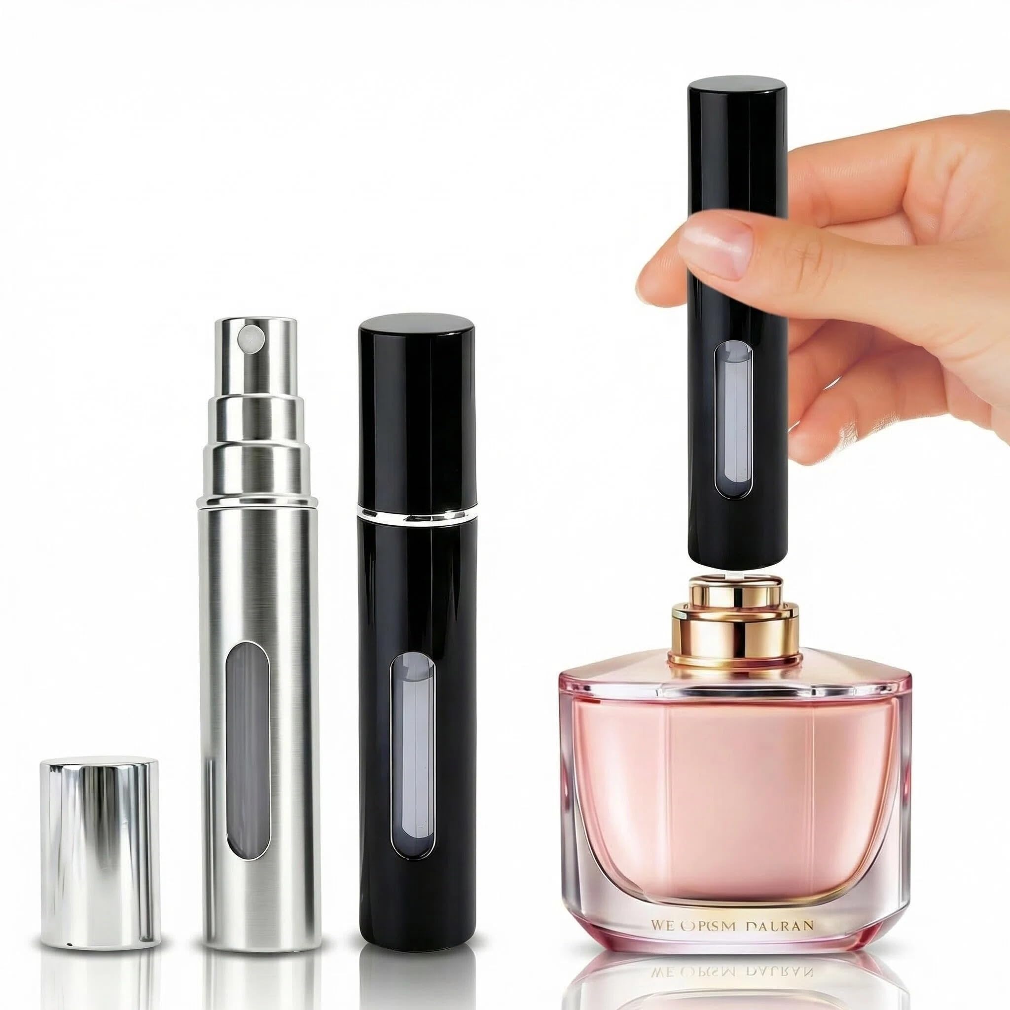 Flacone Profumo Ricaricabile In Pelle Da 10 Ml, Formato Rossetto, A Prova Di Perdite, Con Nebulizzatore Fine, Per Viaggi E Uso Quotidiano, Uomo E Donna - 3