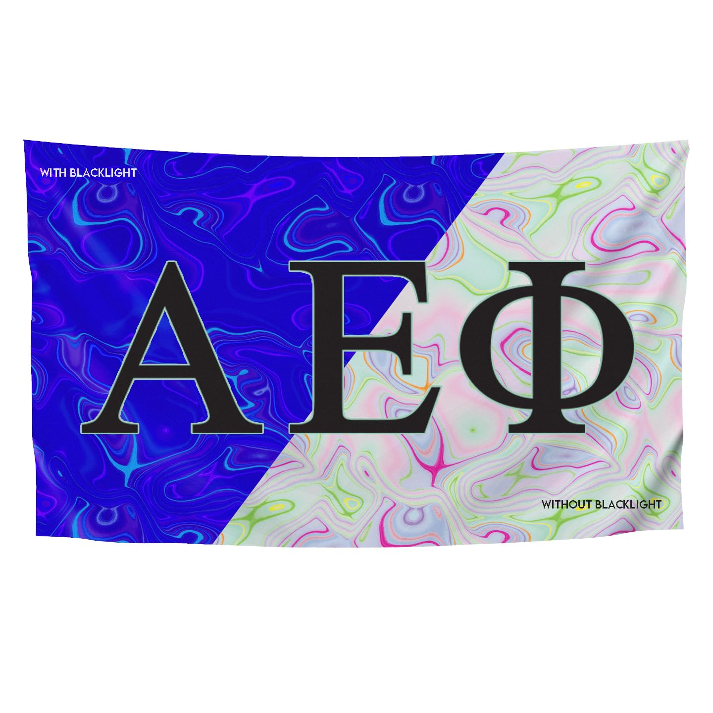 Pro-Graphx Schwarzlicht-Flagge Für Fraternities & Sororities – 91 X 152 Cm, Lizenziert