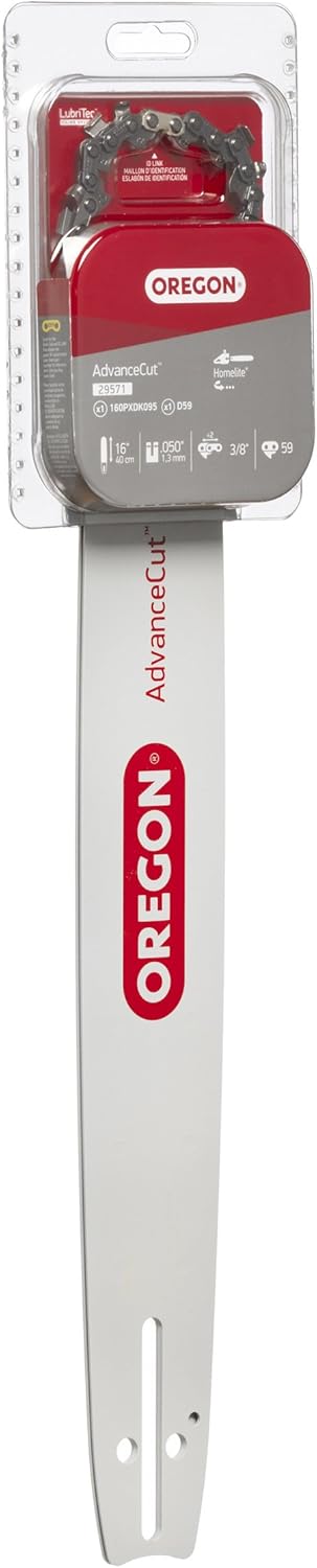 Oregon 29571 Chainsaw Bar & Chain, 16" Bar