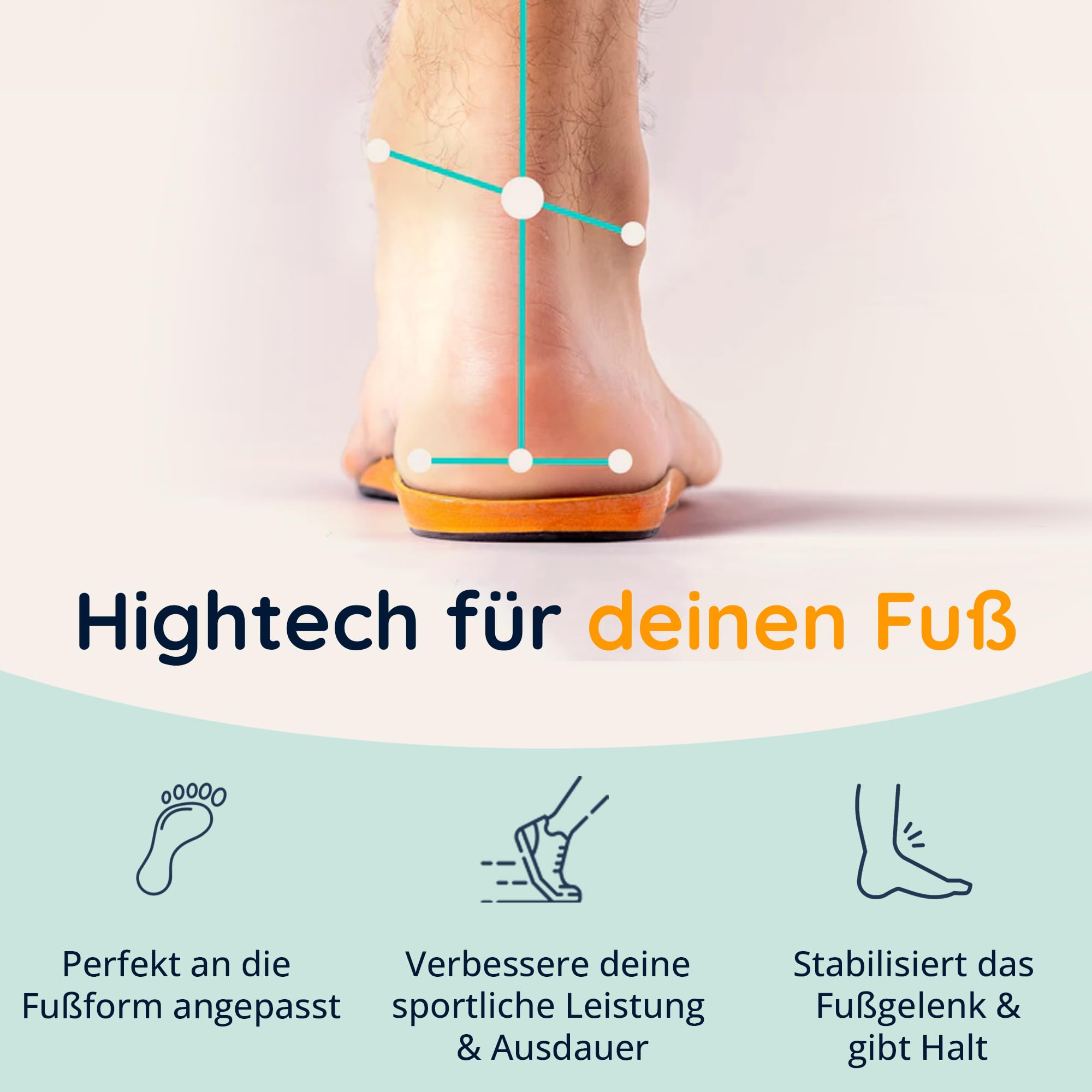 Air Einlegesohlen – Ultraleichte & atmungsaktive Schuheinlagen mit modernster 3D-Drucktechnologie – Ideal bei Plattfuß, Knick-Senkfuß & zur Fußstabilisierung im Alltag und Sport