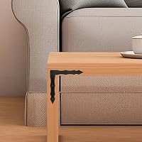 Antik Fekete L-alakú Sarokvas Szett - 10 db Lapos Szögvas Bútorokhoz, Asztalokhoz, Dekorációhoz - 100x100mm Acélötvözet Sarokpánt 4