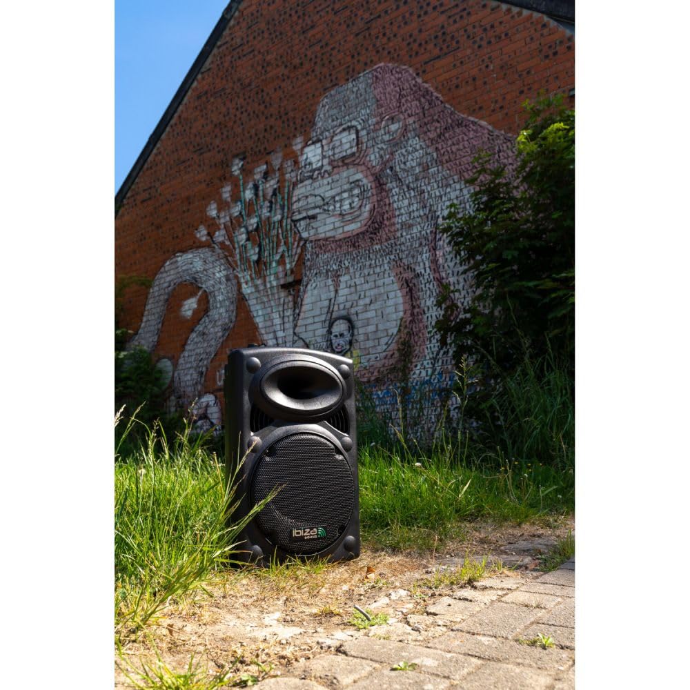 Ibiza port8uhf-bt przenośny głośnik, 400 W, czarny