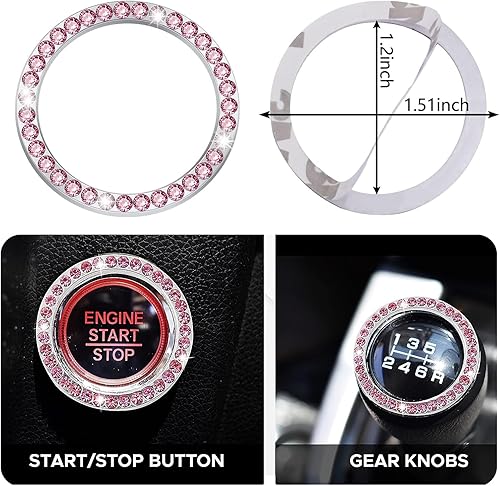 Miniatura 6 de Marco de matrícula con diamantes de imitación de color negro, 2 unidades, marco de matrícula de automóvil, marco de matrícula brillante, marco de