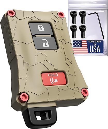 Vista 84 de Carcasa para llavero de automóvil, accesorio solo compatible con control remoto de vehículo sin llave, hecha en los Estados Unidos