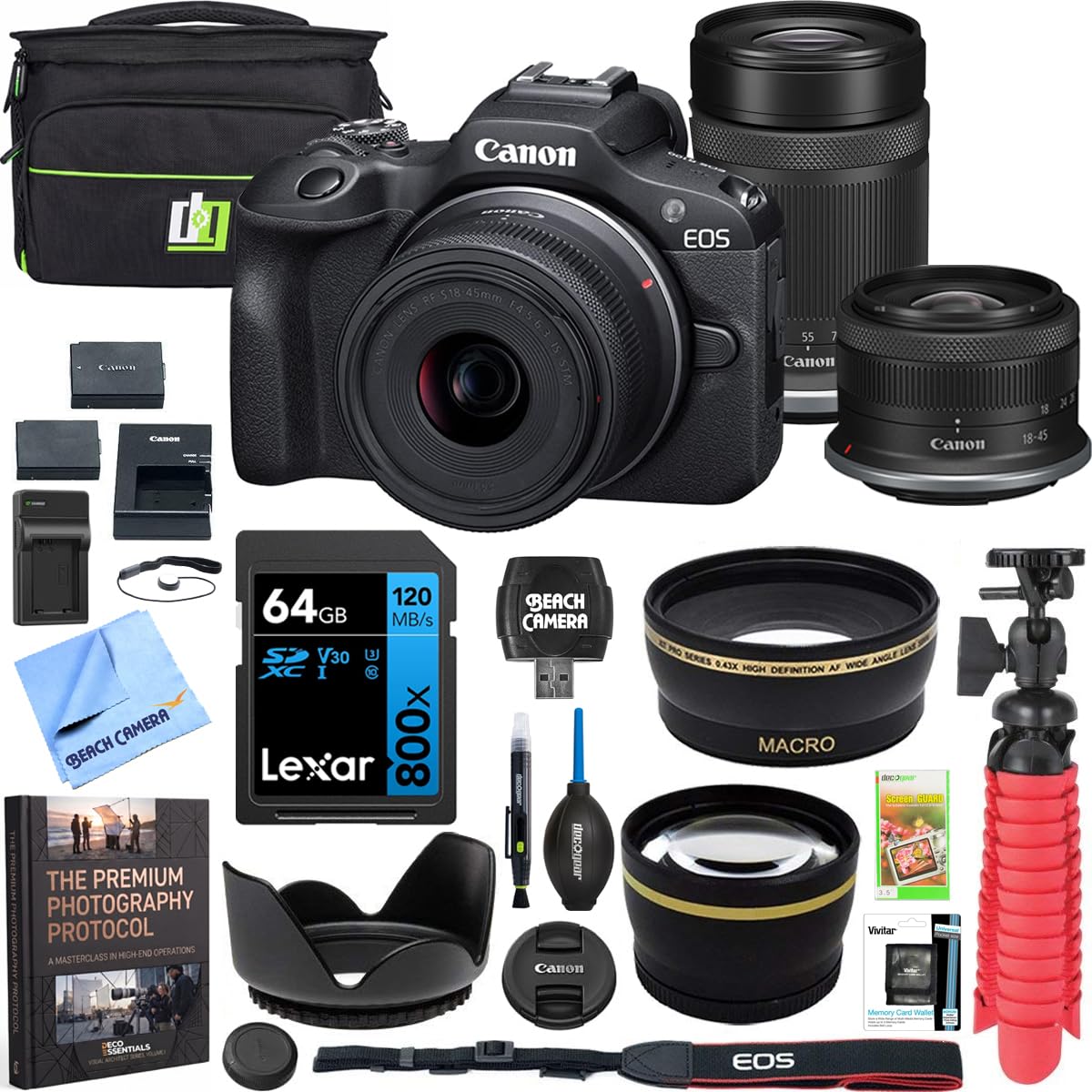 Amazon.com : Canon EOS R100 Mirrorless Camera Body with 2 Lens Kit