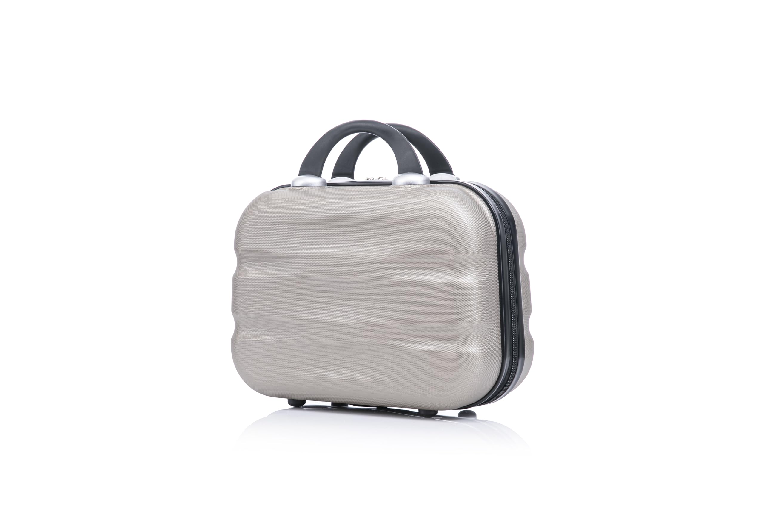 CELIMS - Juego de Maletas | Maletas de Viaje Grandes 23 Kilos + Neceser Mujer| Maleta Grande 23 Kilos 75cm + Neceser Viaje | ABS Ligera| Champán