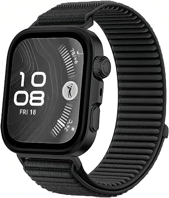 Huawei Watch Fit 3 / Fit 4 / Fit 4 Pro/Fit 5 / Fit 5 Pro Uyumlu Nylon Loop Velcro Kuma  Kordon - Nefes Alabilen, Ayarlanabilir C rt C rtl , Ultra Hafif Sport Loop Saat Kay