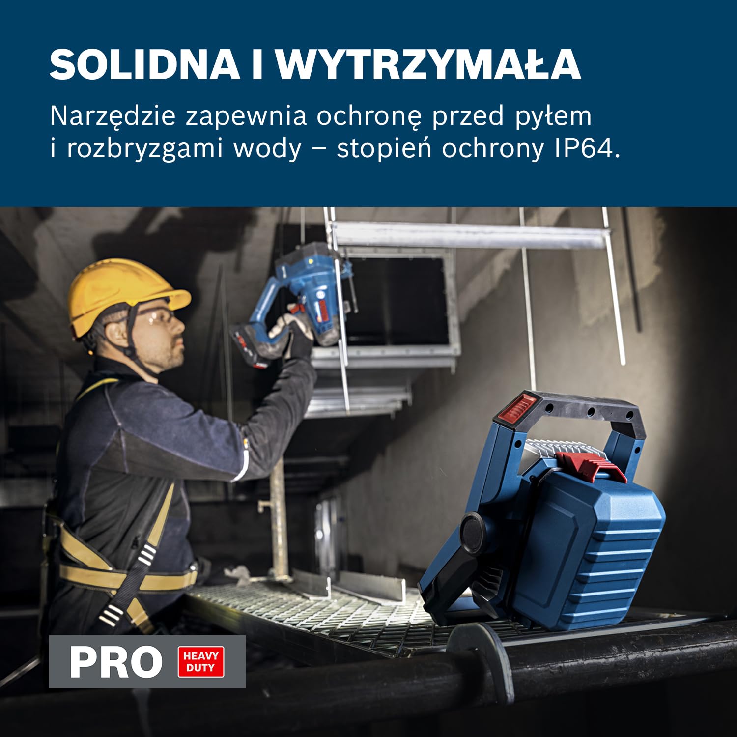 Bosch PRO 18V System Latarka akumulatorowa GLI18V-3000 (bez akumulatora/ładowarki)