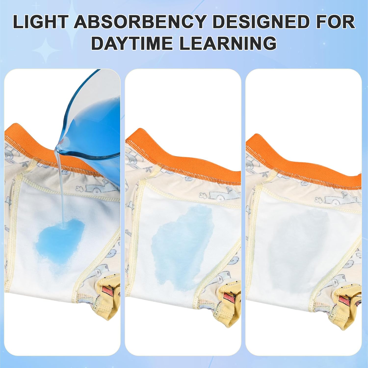 MooMoo Baby Toddler Boys Potty Trainer Underwear Absorbent Underpants Cotton Boys Boxer Briefs 4T