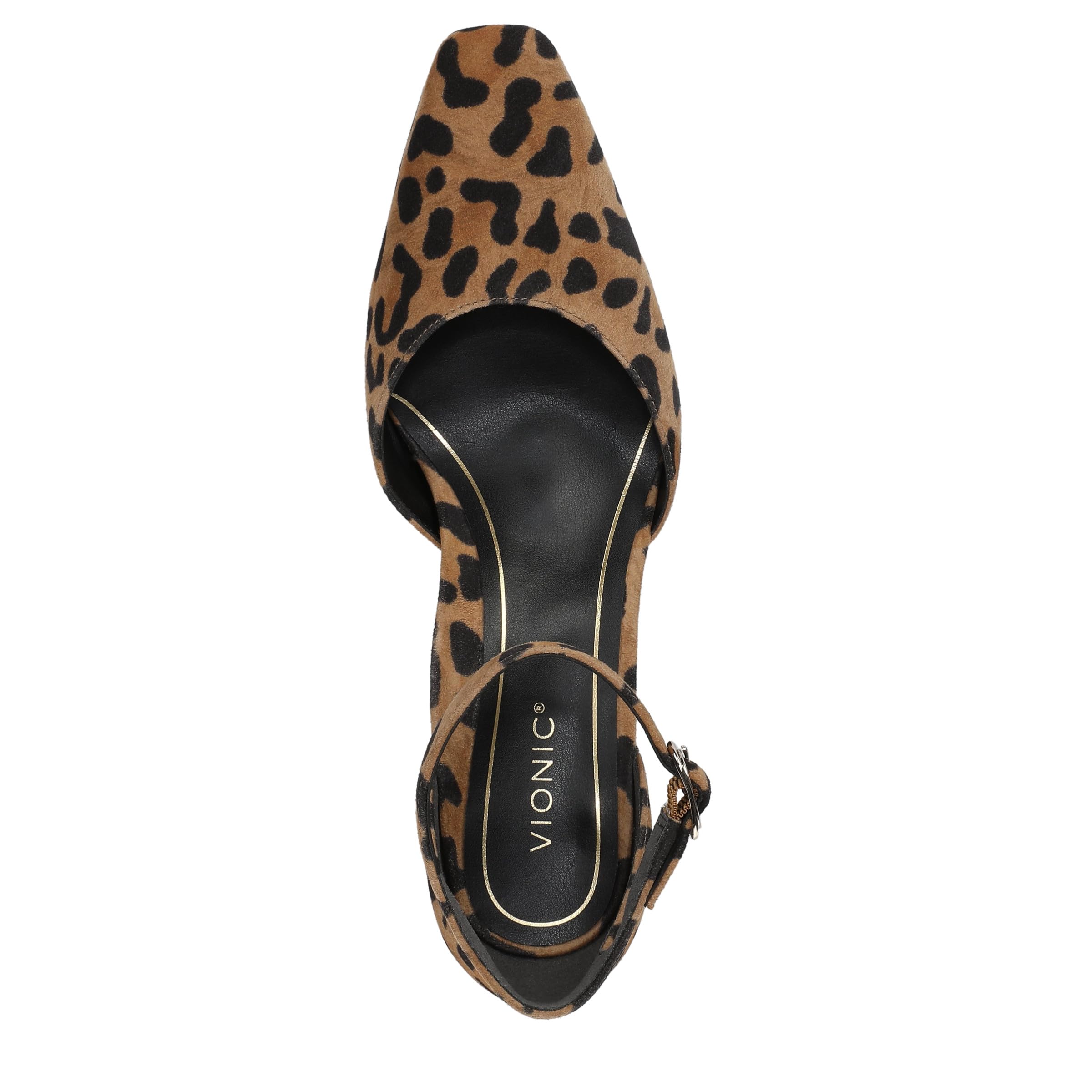 Vionic Abito da Donna Scarlett Tan Leopard 3.5 UK Medium Fit