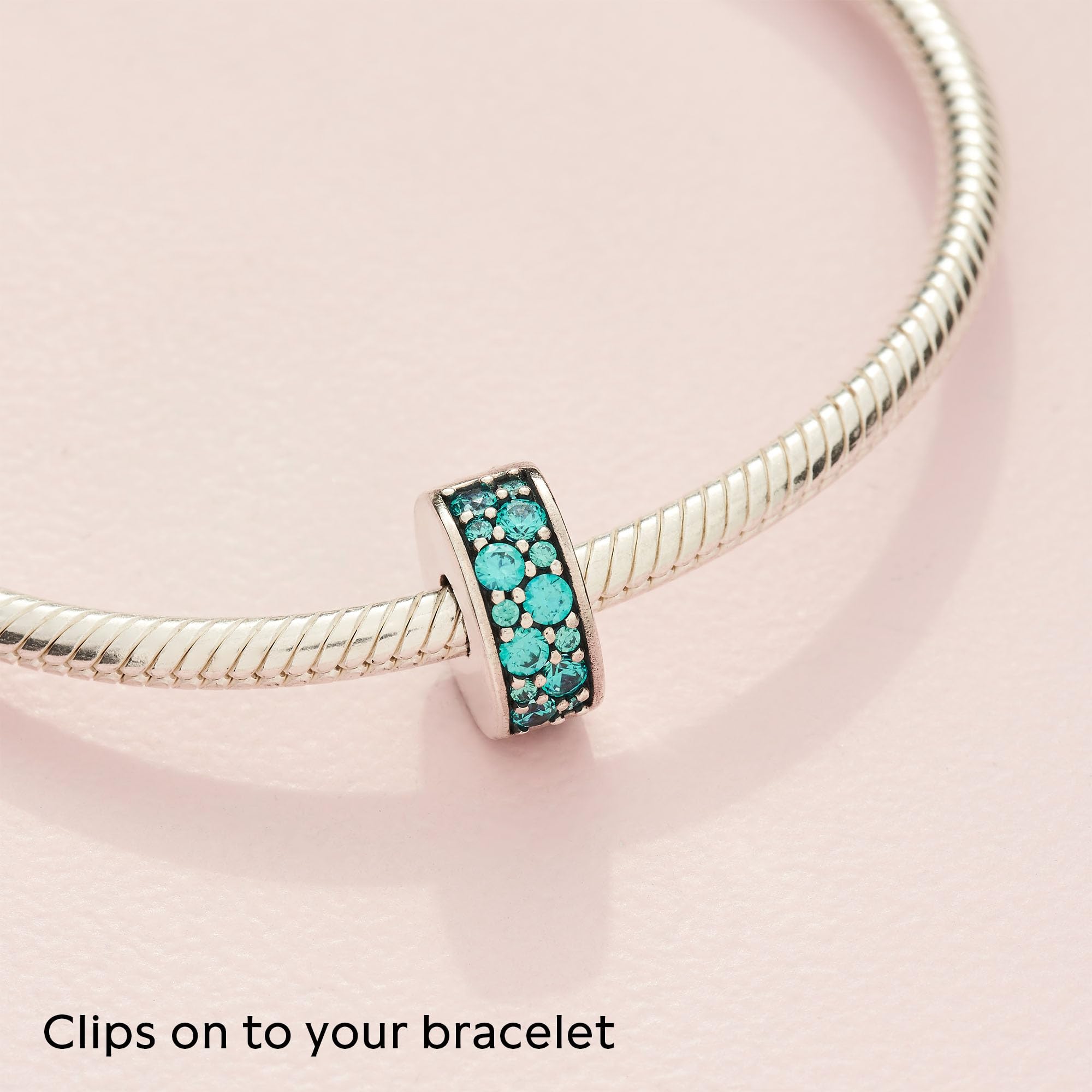 Pandora Colour Clip-Charm, Pavé