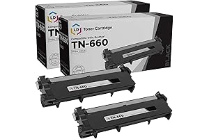 LD Compatible Replacement for Brother Toner Cartridge TN660 (2-Pack)