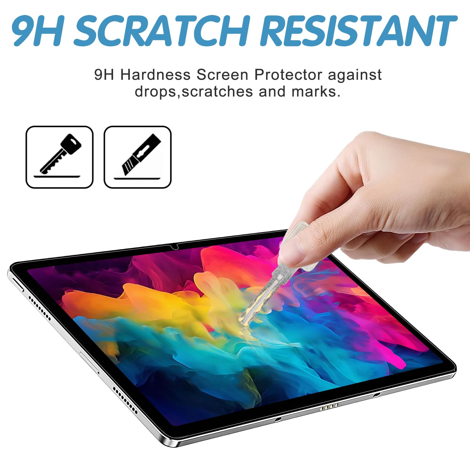 Film Protection Écran Verre Trempé 9H Pour Doogee U11/U11 Pro/Tab A9+/A9 Pro+ 11" - 2 Pièces, Anti-Rayures, Anti-Bulle - 2