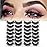 Losha Eyelashes Natural Look Faux Mink Lashes Pack Handmade Fluffy False Eyelashes 14 Pairs Eye Lashes (F48)