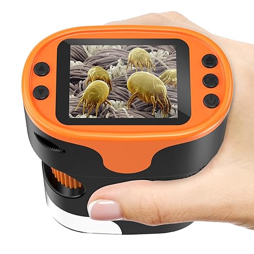 1000X Microscope Numérique Portable pour Enfants - Écran 4K 2,0",