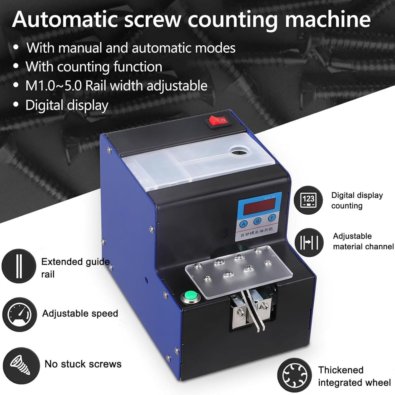 Contatore Automatico di Viti, Macchina Conta-Viti, Macchina per La Disposizione Automatica delle Viti, Macchina Conta-Viti Digitale, Macchina Alimentatrice Automatica di Viti