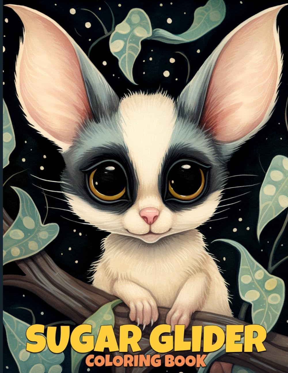 Sugar Glider Coloring Book: Cute Sugar Glider Coloring Pages Featuring 50 Illustrations To Color For Fun & Relaxation
