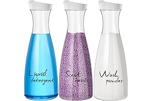 3-Pack Laundry-Detergent-Dispenser for Laundry Room, 50oz Liquid Laundry Detergent Container!