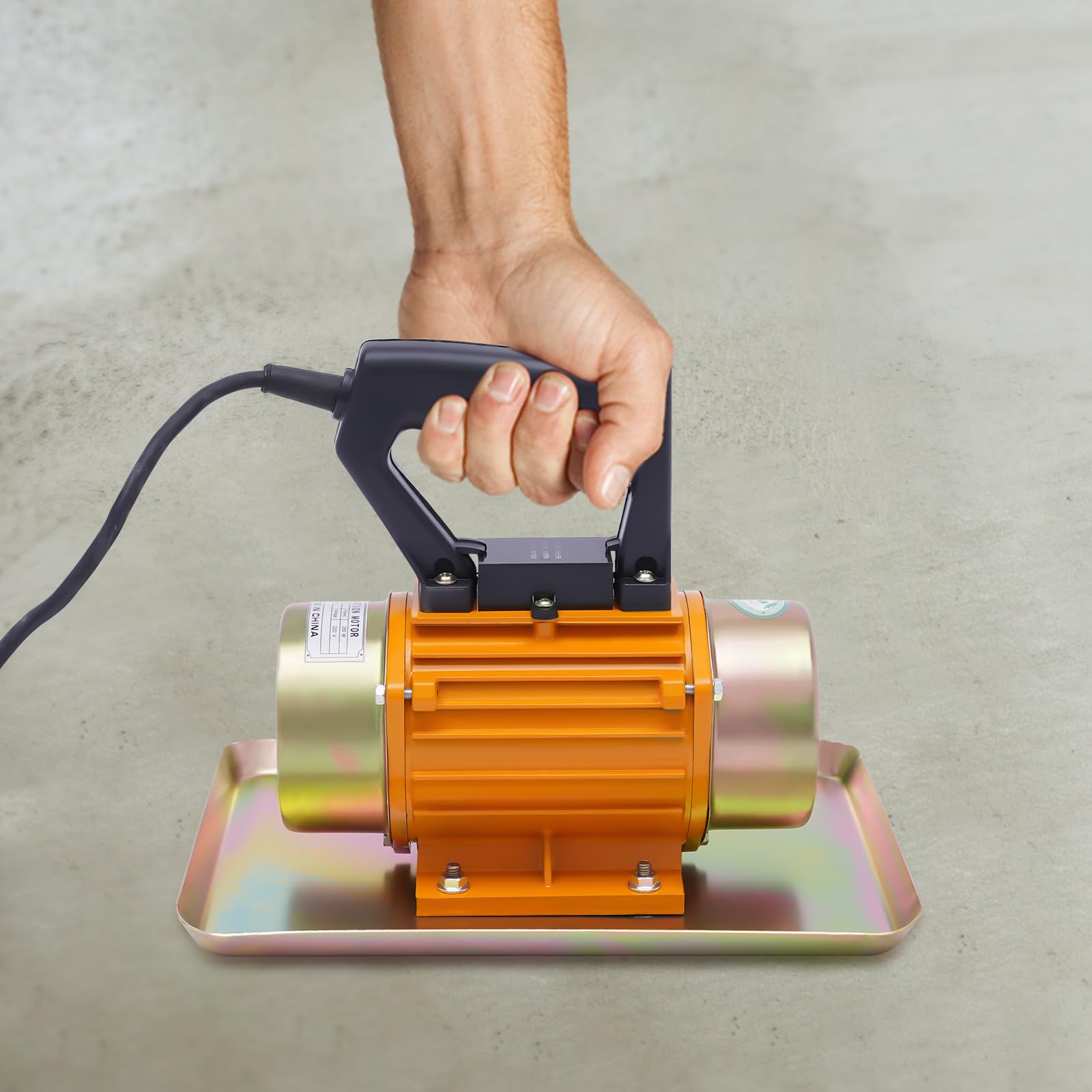 Vibratore elettrico per calcestruzzo da 250 W, motore in rame pieno, 3500 giri/min, cavo da 1,5 m, per la costruzione di strade Brücke, maneggevole e silenzioso, per artigiani e fai da te