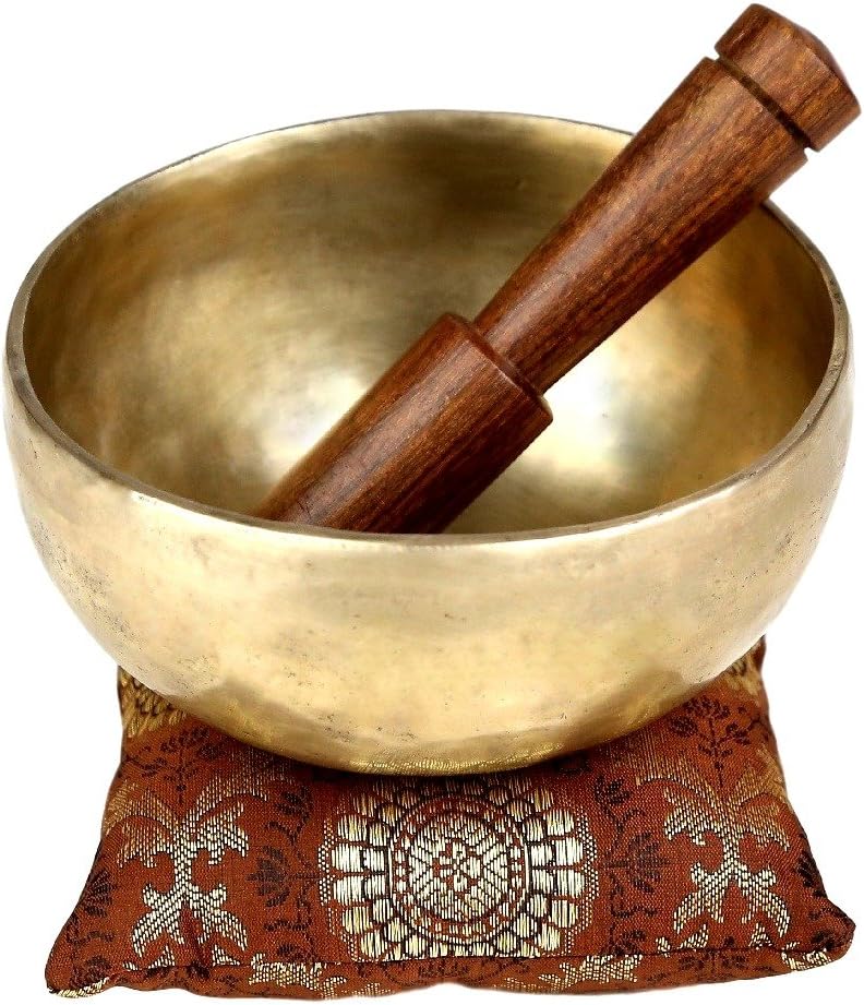 Indian Art Tibetan Handmade Singing Bowls for Meditation And Healing Through Vibration Size : 5.5 Inch