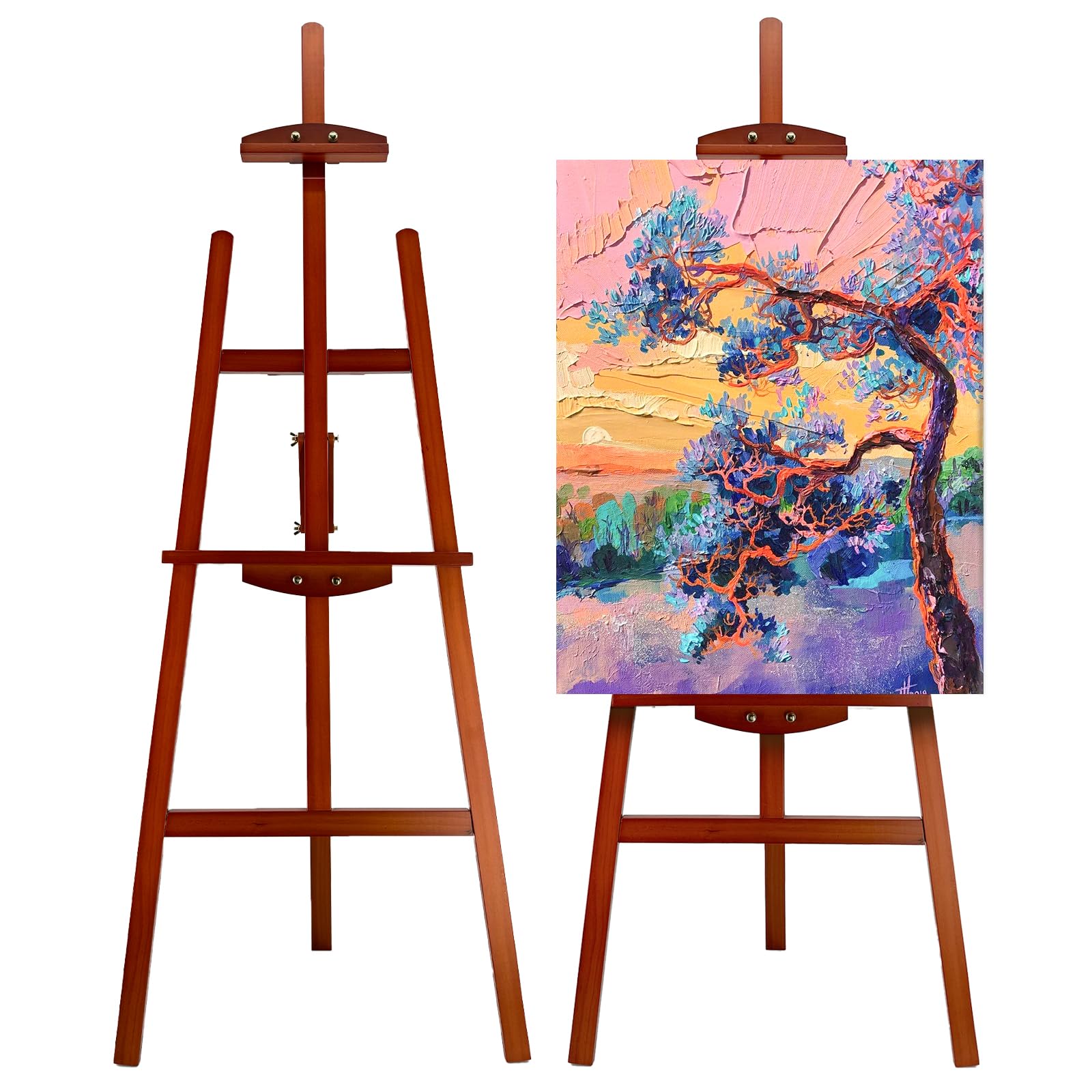Adjustable Pine Art Easel - Display Your Artwork -10 Adjustable Pine Art Easel - Display Your Artwork -10