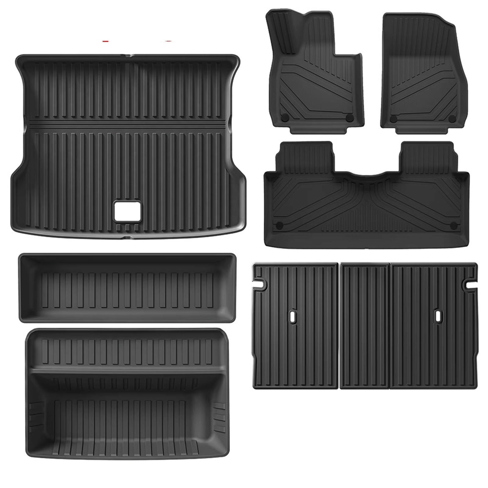 maty samochodowe Do Xpeng G6 2023-2025 dywaniki samochodowe | Do maty podłogowej Xiaopeng LHD i RHD Wyściółka bagażnika(Backrest mat 2pcs)