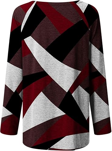 Miniatura 5 de Túnica para mujer, a la moda de otoño, 2023, camisas de manga larga, ajuste holgado, cuello redondo, blusas casuales de talla grande