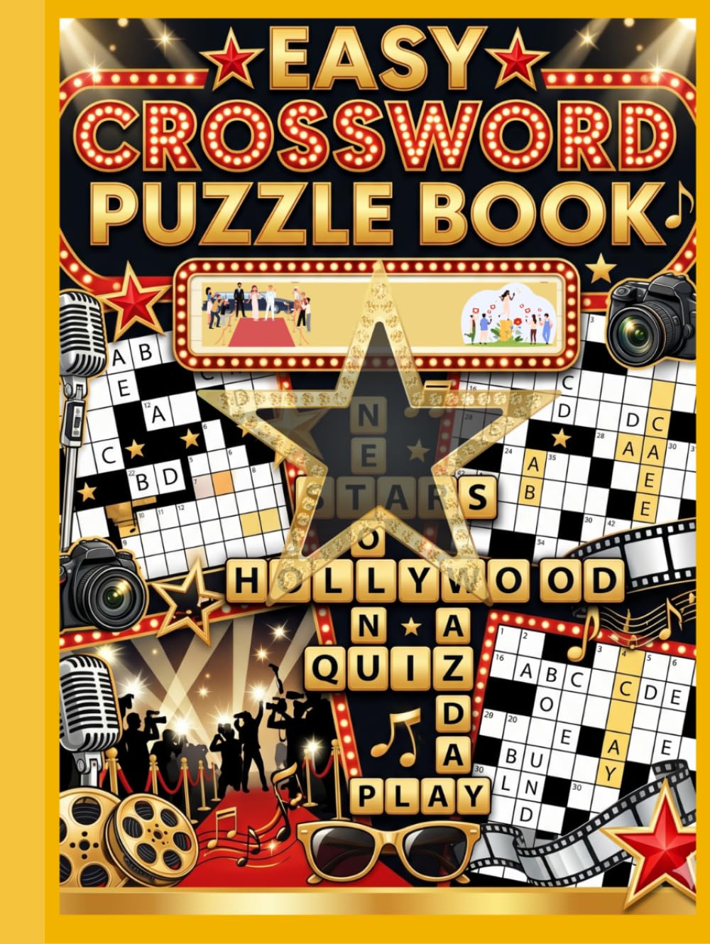 Easy Crossword Puzzle Book: Large Print Fun Crossword Puzzles for Adults, Seniors, Beginners & Relaxation