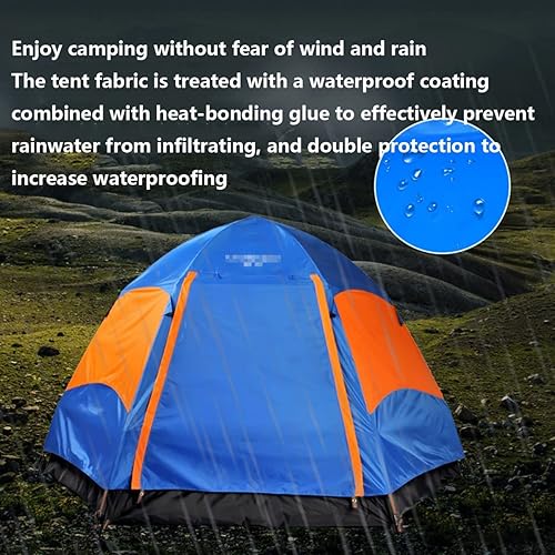 Miniatura 4 de Tienda de campaña de playa antirayos UV portátil para 3 a 4 personas, ventanas de suelo extensibles, cabaña fresca, además de bolsa de transporte