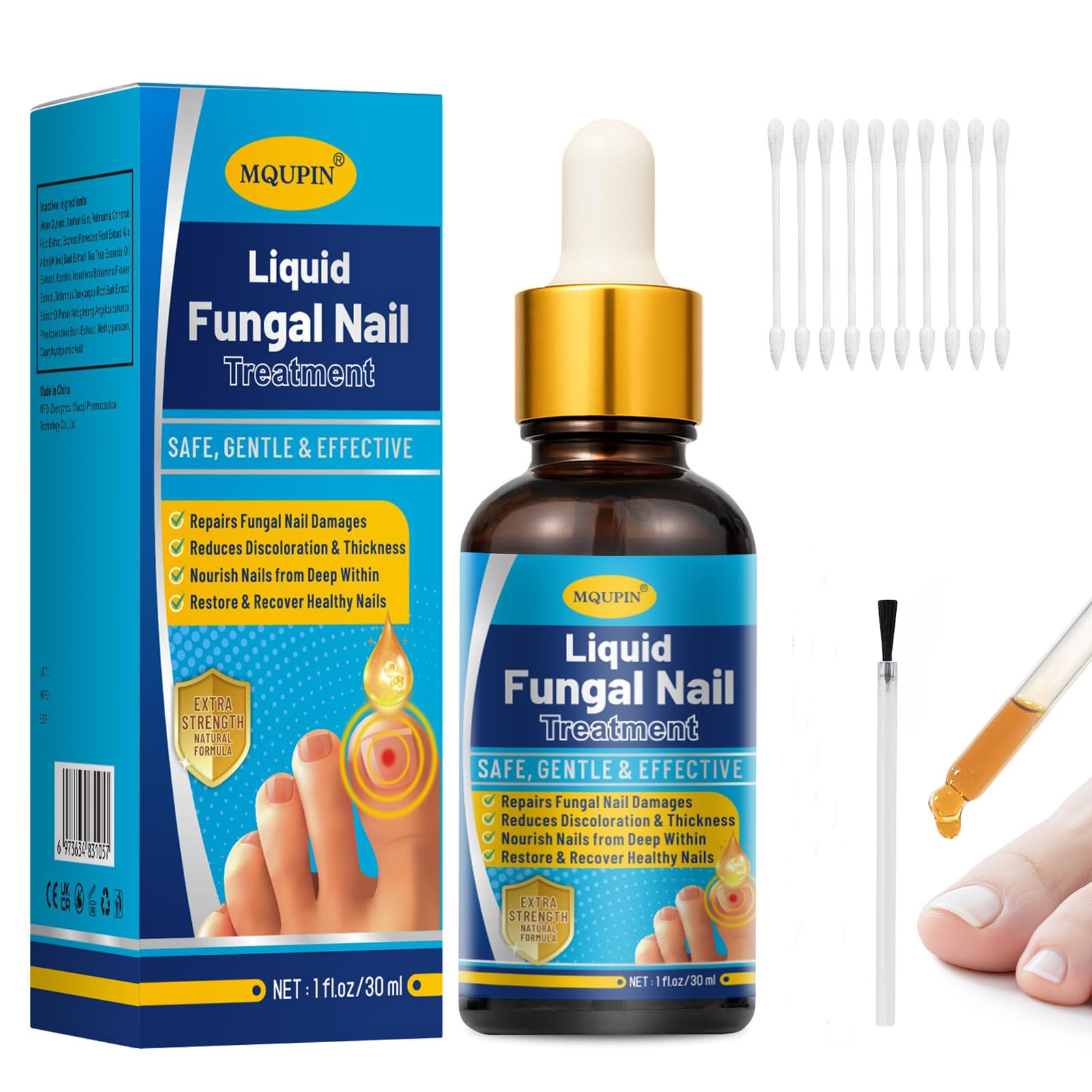 Fungal Nail Treatment For Toenails Extra Strong,MQUPIN Nail Fungus Treatment For Toenail & Finger