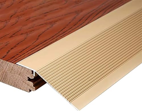 Miniatura 5 de Floor Edge Trim Threshold Stainless Steel Edge 1.5m Aluminum Alloy Drop Threshold Edge Threshold Height Strip Saddle Saddle Shape Bottom Transition