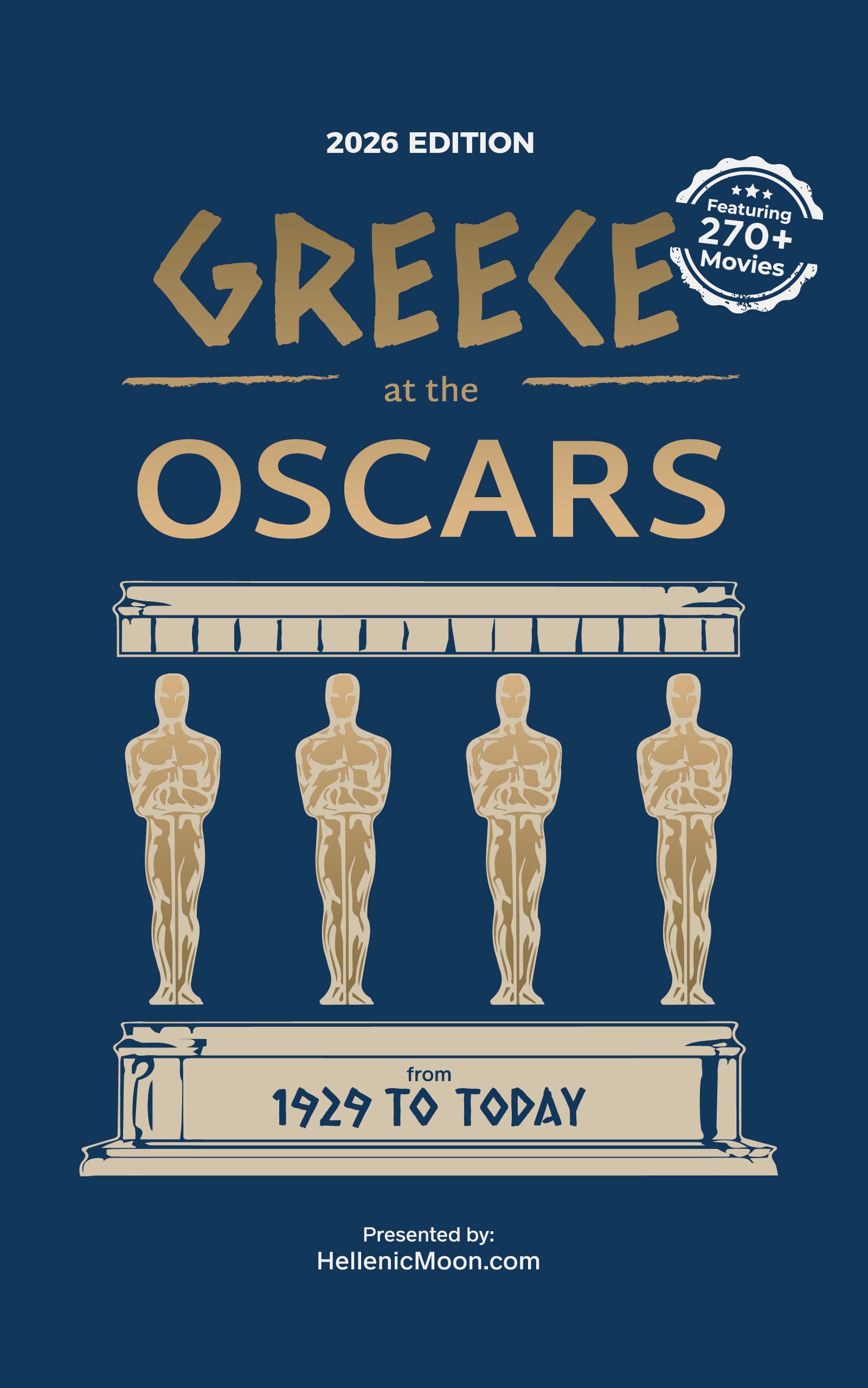 Greece at the Oscars beau livre de table pour soirée cinéma entre amis