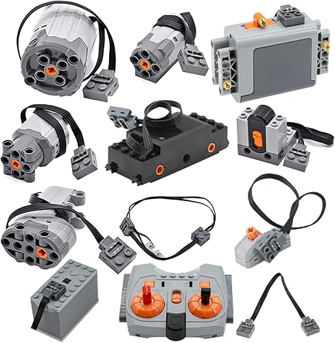 Vista 3 de SEEMEY Kit de función de potencia de 32 piezas y 844 pines-engranajes-ejes, compatible con piezas Lego-Technic