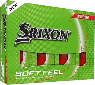 Srixon SOFT FEEL BRITE - High visibility and ultra-soft feel golf balls | Long distance and stable trajectory | Controlled...