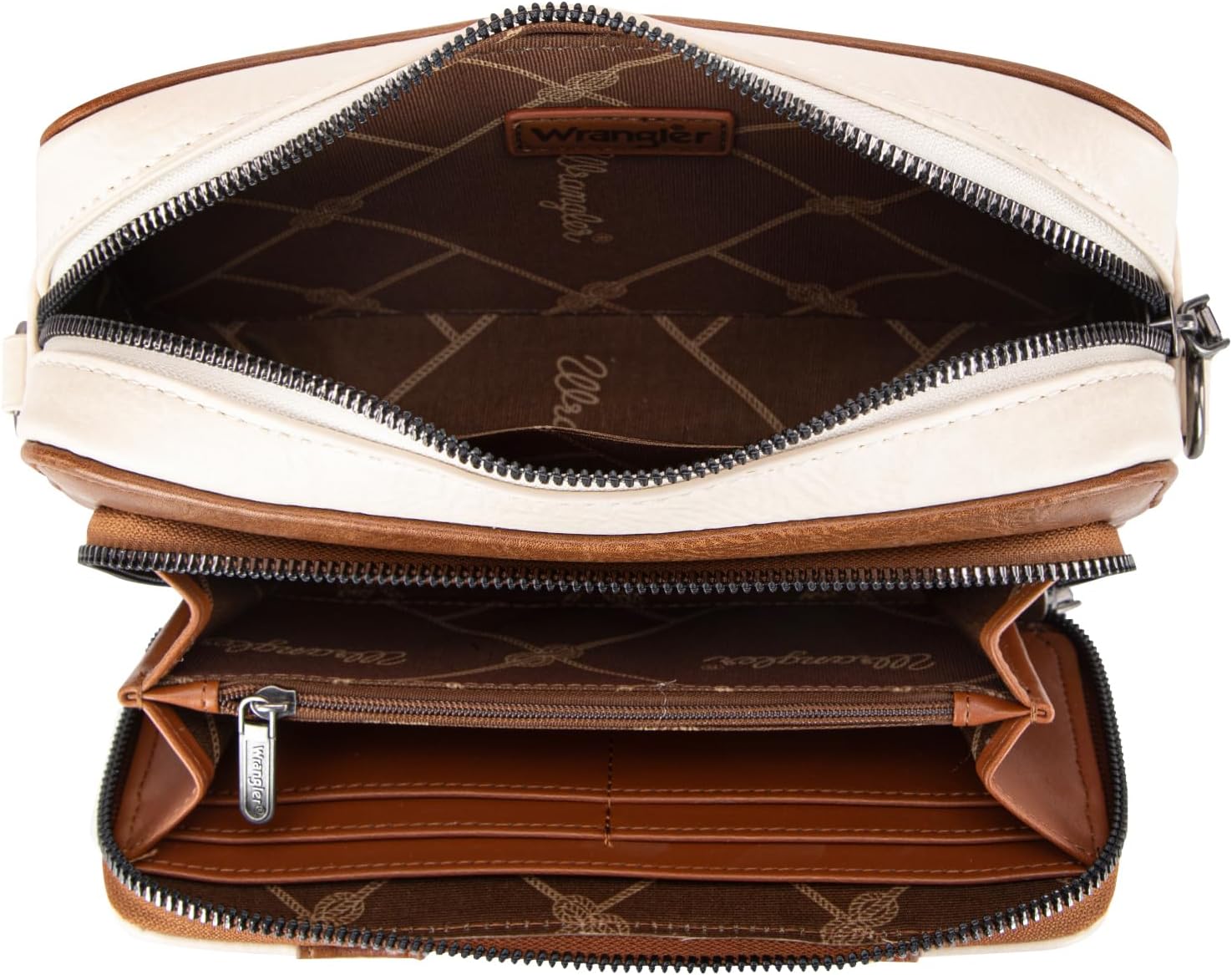 Wrangler Crossbody Bag for Women Shoulder Purse Small Multi Pocket Crossover Bag with Adjustable Strap - Image 5