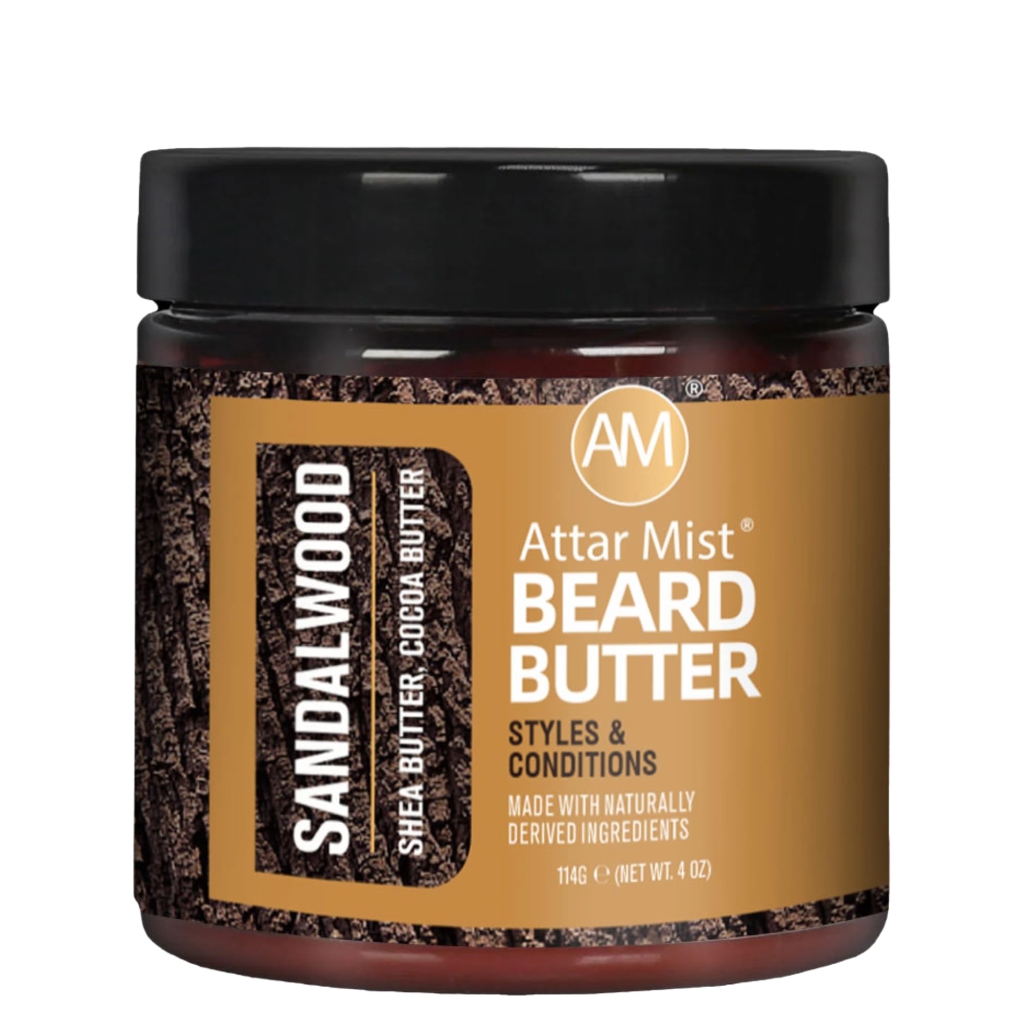 AM Beard Softening Butter, Sandalwood Scented, 4oz