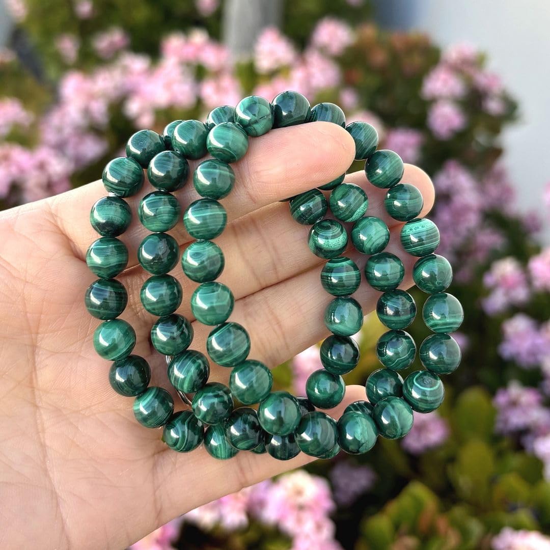 Adabele 1pc Natural Stretch Gemstone Bracelet 8mm (0.31") Bead 7" to 8.5 inch Healing Crystal Energy Quartz Chakra Jewelry Women Unisex Birthday Gift