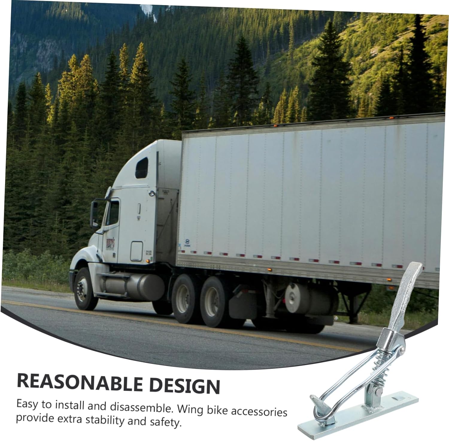 Heavy-Duty Carbon Steel Trailer Coupler Lock Pin Hitch Lock for Trucks Trailers and Containers Enhanced Security High-Strength Spring Hasp Versatile and Design