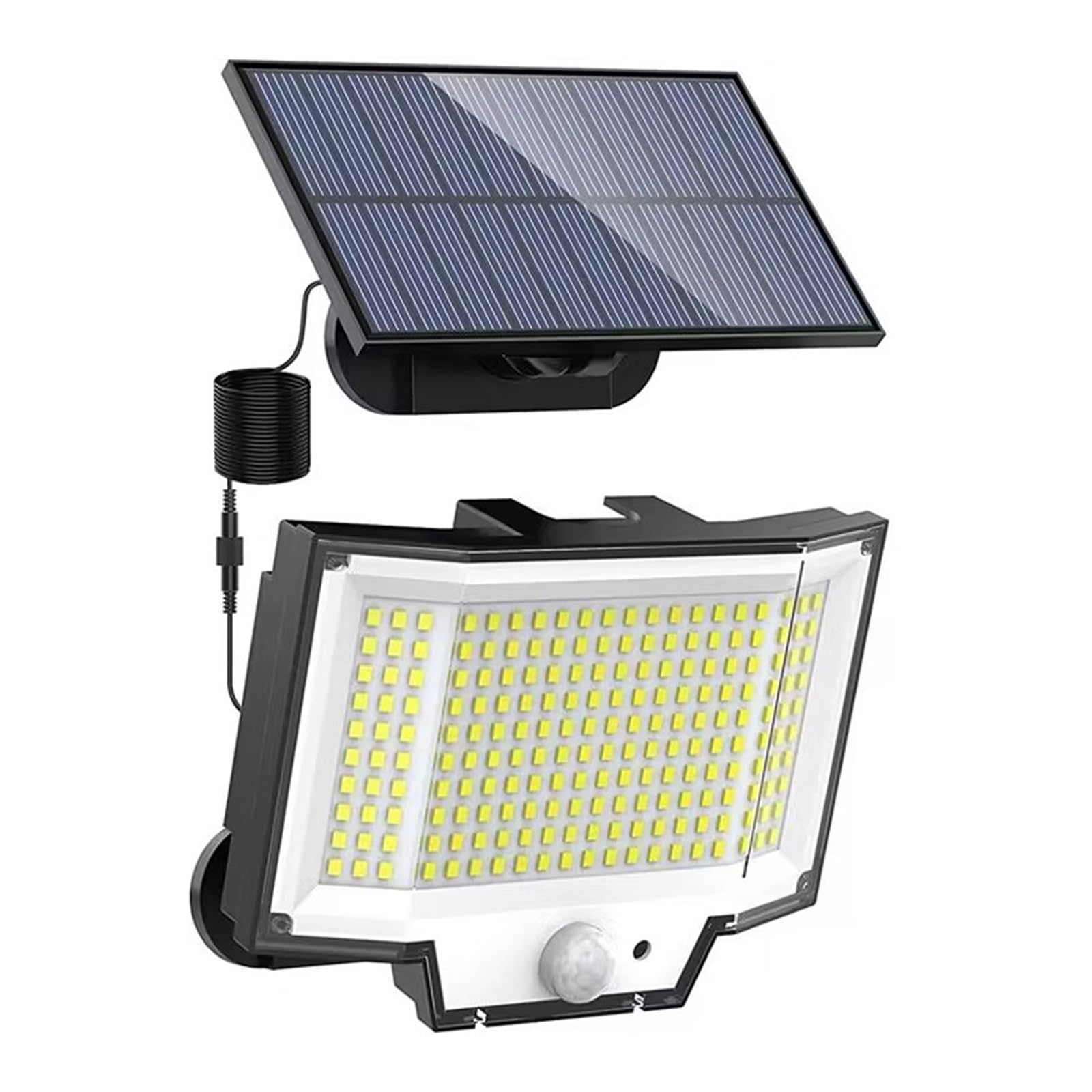 Focos solares LED 200 LED Luz Solar For Exteriores Super Brillante 3 Modos Sensor De Movimiento Luz De Pared IP65 Luz De Calle Impermeable Con Control Remoto For Jardín El ahorro de energía ( Color :